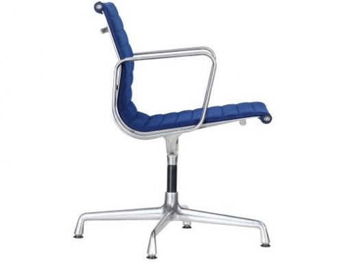 Vitra Eames EA108 blue hopsak aluminium group chair 3a
