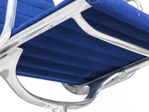 Vitra Eames EA108 blue hopsak aluminium group chair 7a