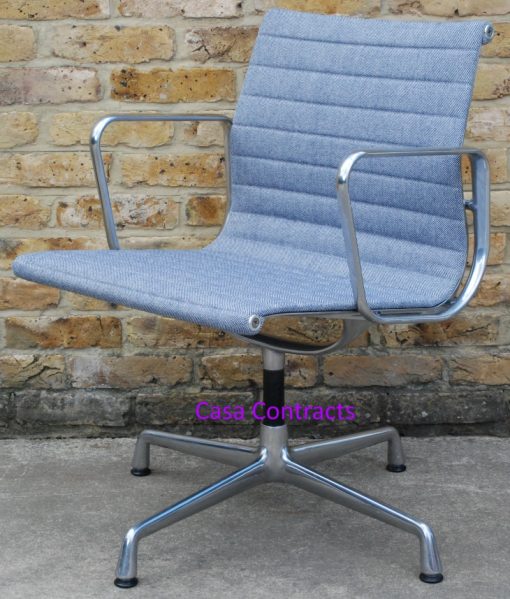 Vitra Eames EA108 Ice Blue Hopsak Aluminium Group Chair 9