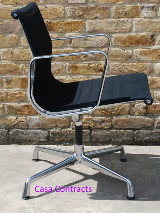 Vitra Eames EA108 Black Hopsak Aluminium Group Chair 2