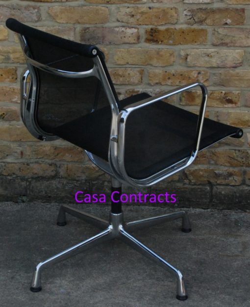 Vitra Eames EA108 Aluminium Chair Black Mesh 7