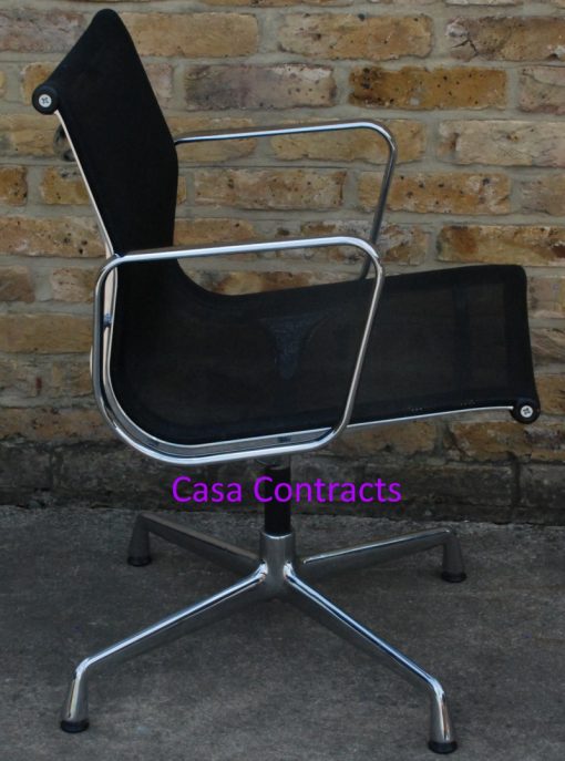 Vitra Eames EA108 Aluminium Chair Black Mesh 8