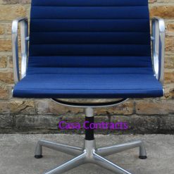 Vitra Eames EA108 Blue Hopsak Aluminium Group Chair 1