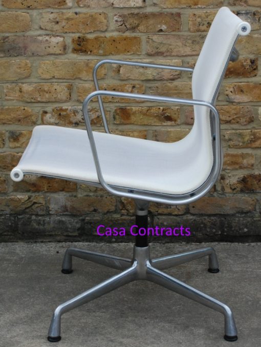 Vitra Eames EA108 White Mesh Aluminium Group Chair 5