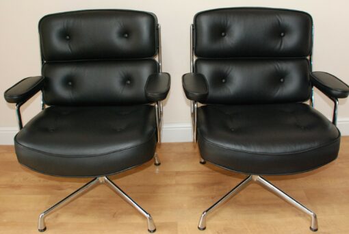 Vitra Eames ES105 Black leather lounge chair Casa Contracts 1