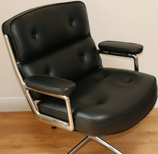 Vitra Eames ES105 Black leather lounge chair Casa Contracts 21