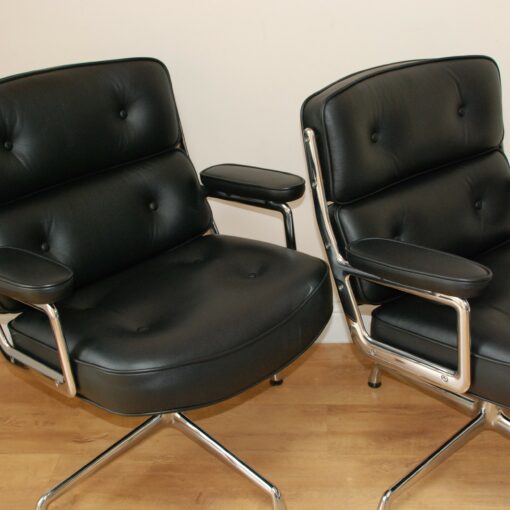 Vitra Eames ES105 Black leather lounge chair Casa Contracts 33
