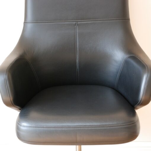Vitra Grand Executive High Back Chair in Black Leather 3