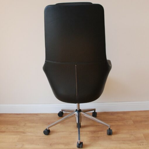 Vitra Grand Executive High Back Chair in Black Leather 8