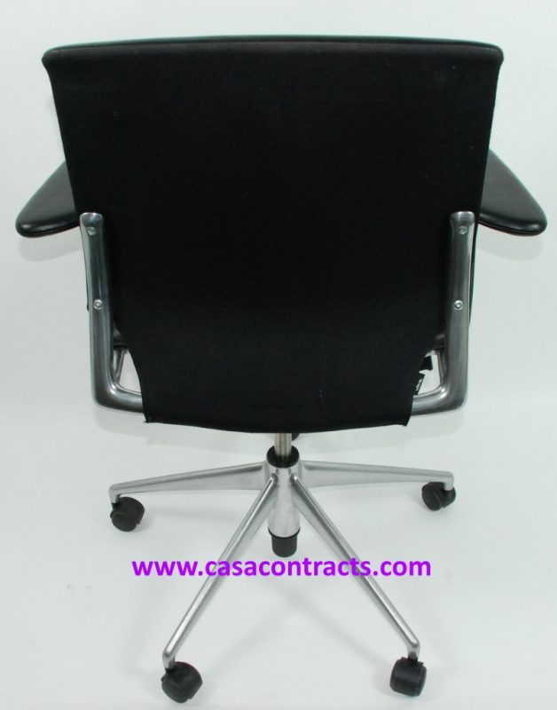 Vitra Meda Office chair Full leather seat, backrest and armrests