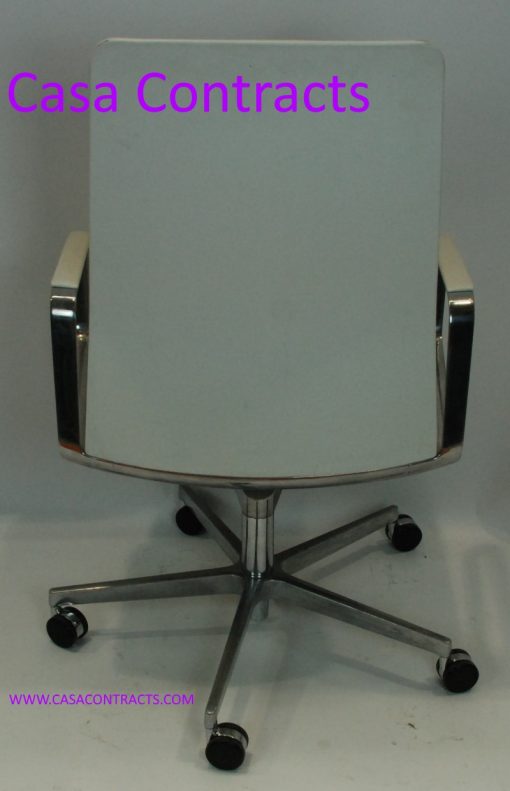 Walter Knoll white leather executive LEAD chair
