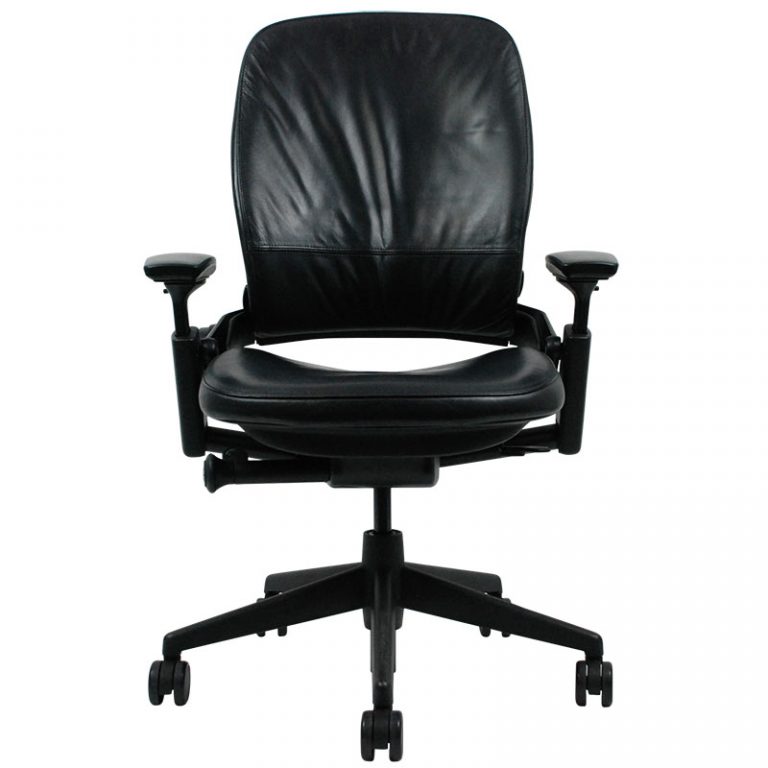 Steelcase Leap V2 Original Steelcase Black Leather Casa Contracts Ltd